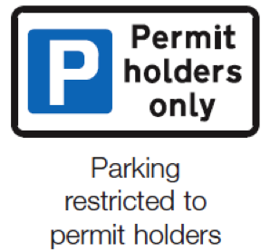 Permit Holders Only Bay or Zone