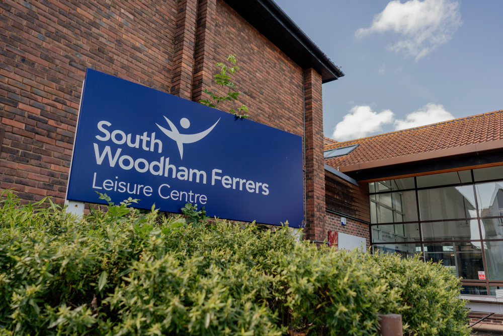 South Woodham Ferrers Leisure Centre sign