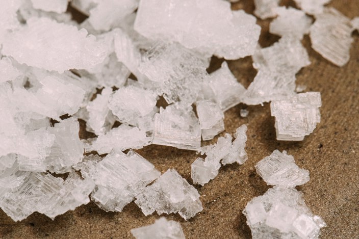 Salt crystals