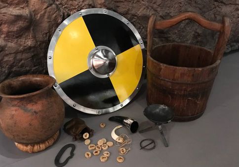 A selection of Anglo Saxon items.