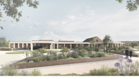 Artist's impression of proposed new crematorium building preview