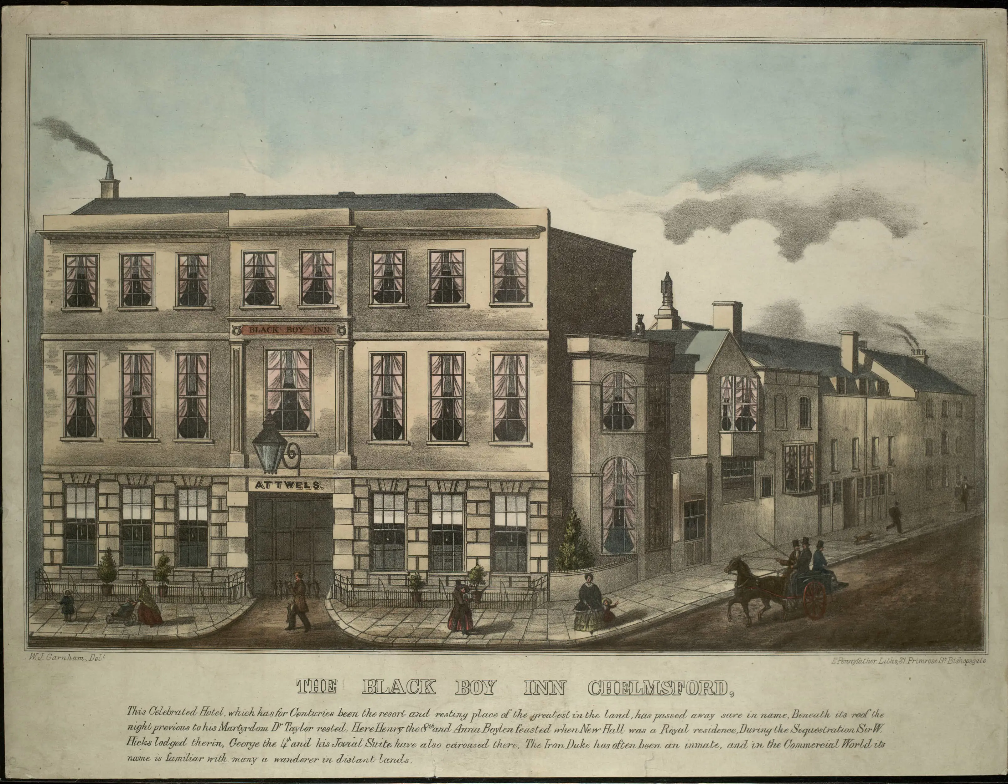 Illustration of Black Boy Inn