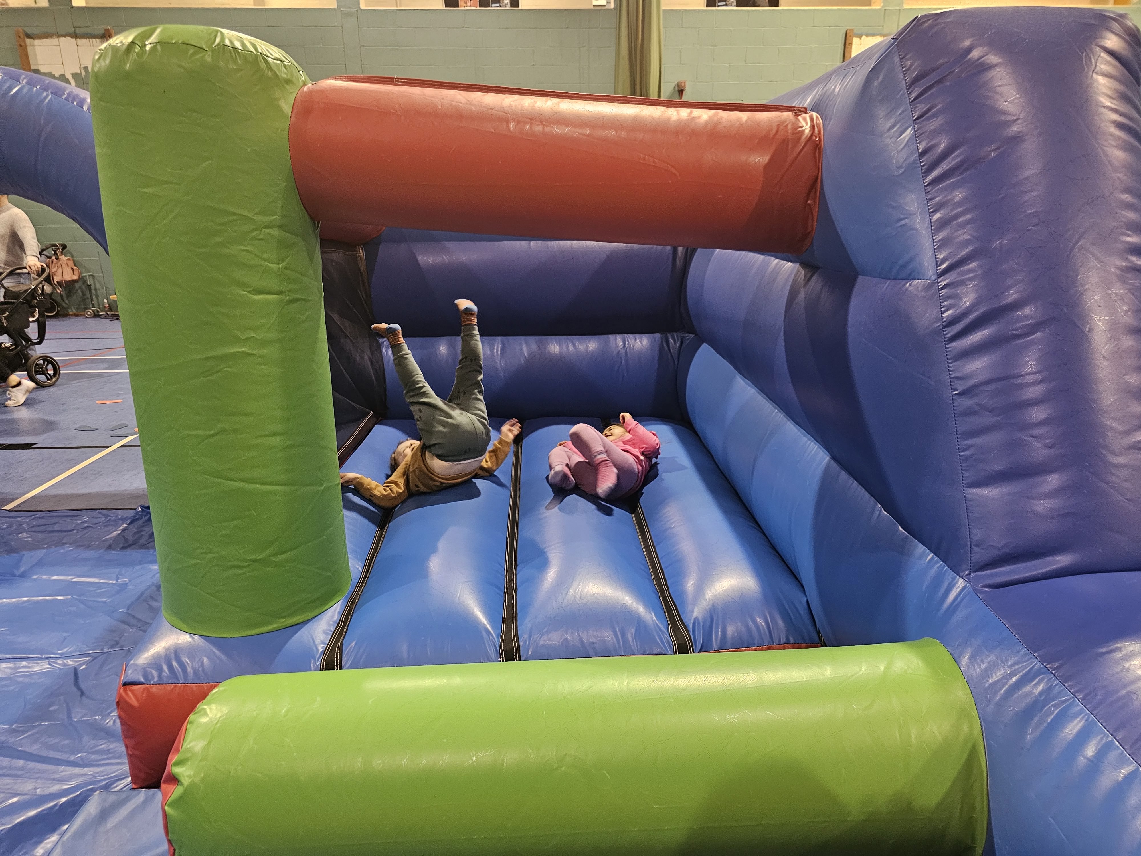 Children Playing On Inflatable At Dovedale 1