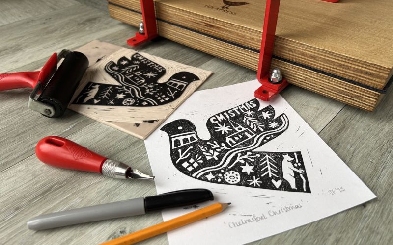 Xmas Lino
