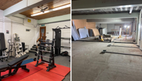 Dovedale gym pre-refurb and current progress of refurbishment works preview