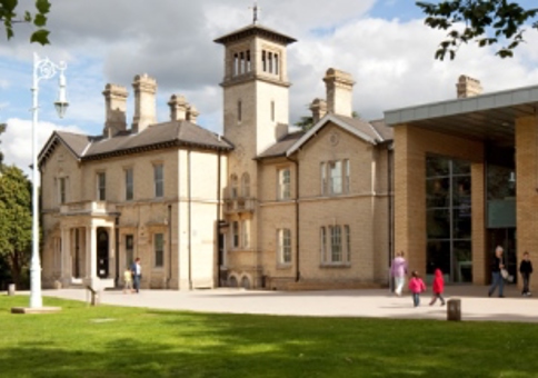  Chelmsford Museum exterior with people walking outside and grass in front