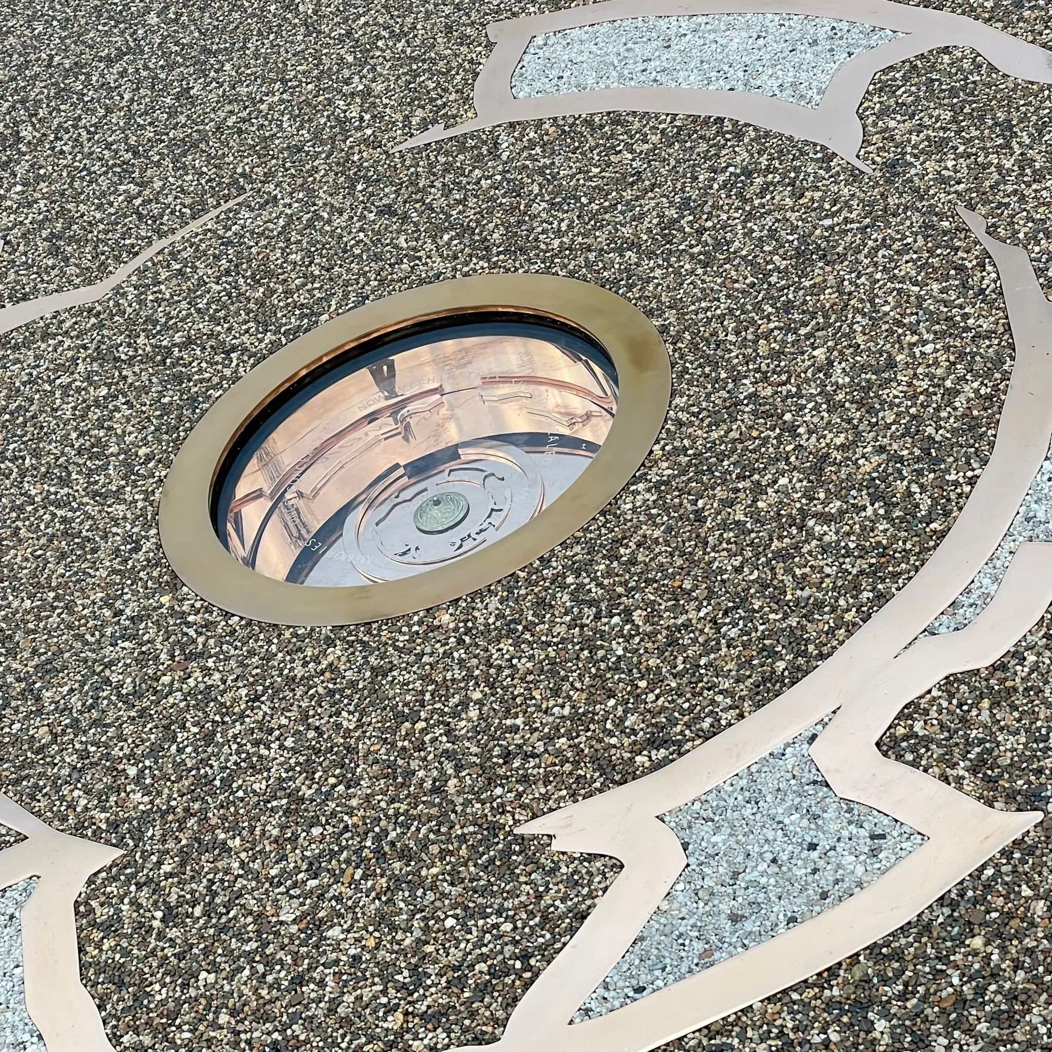 Artwork set into pavement