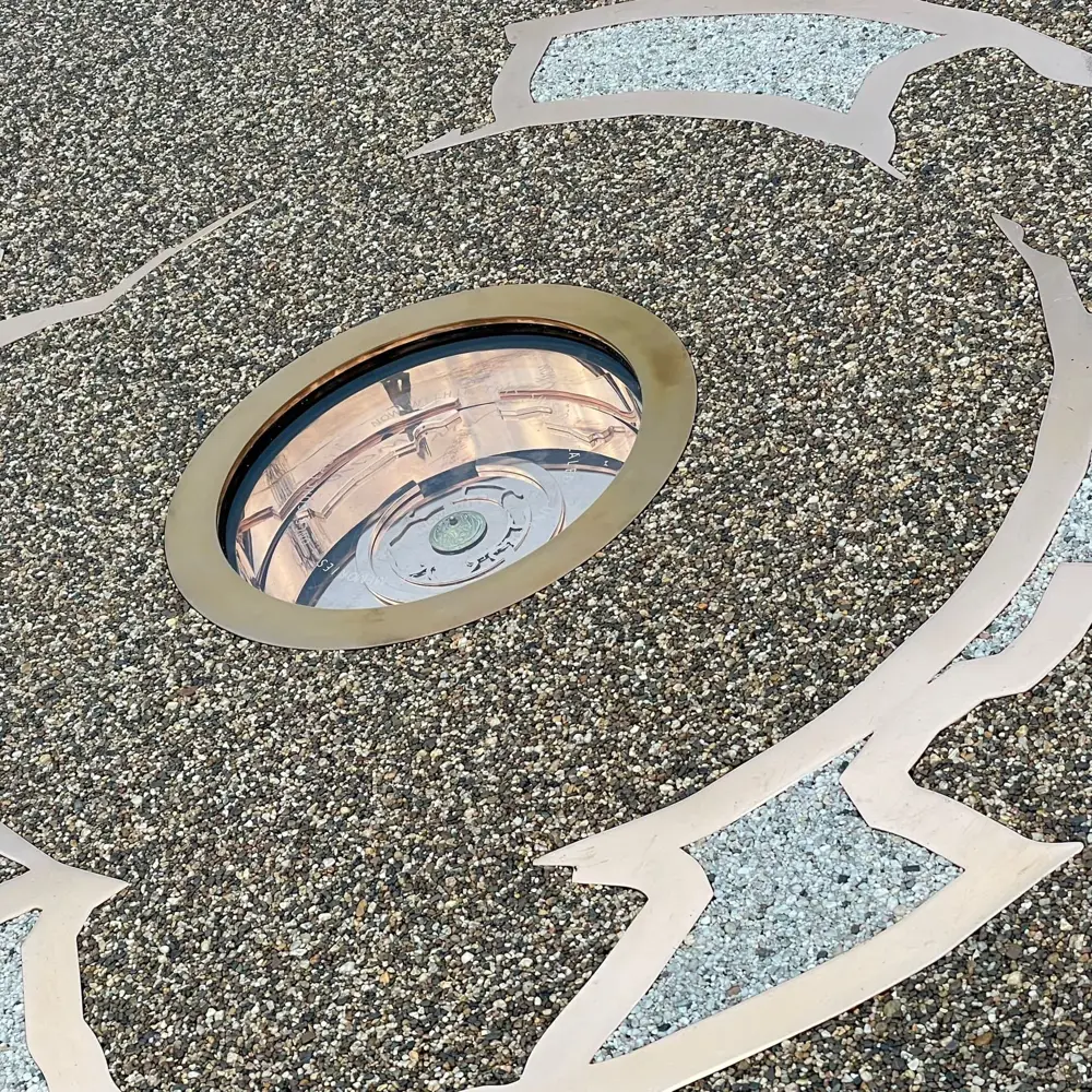 Artwork set into pavement