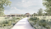Artist's impression of proposed new crematorium building preview
