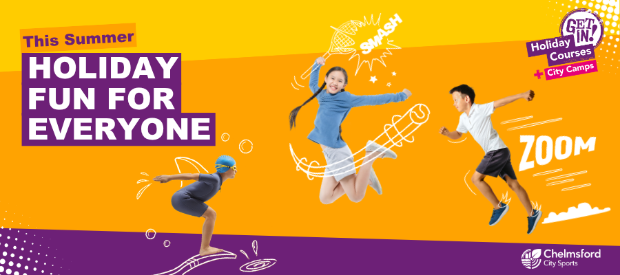 The summer holiday fun for everyone (Kids playing sports)