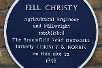 Blue plaque for Fell Christy