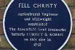 Blue plaque for Fell Christy