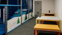 Soft play area with seating running alongside preview