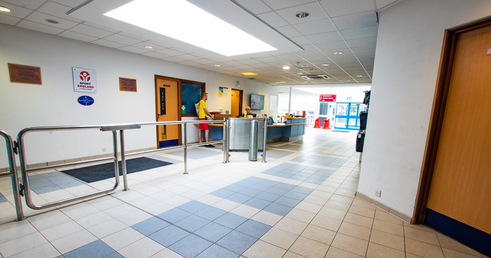 Lobby leading to main reception at SWFLC