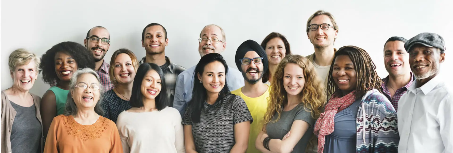 Group of people smiling