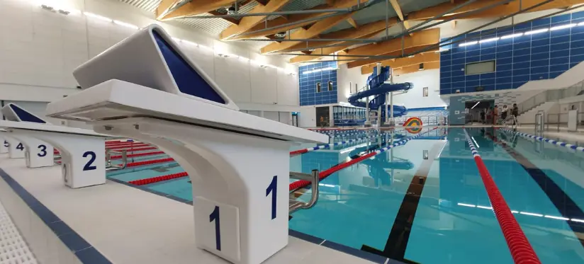 Riverside swimming pool