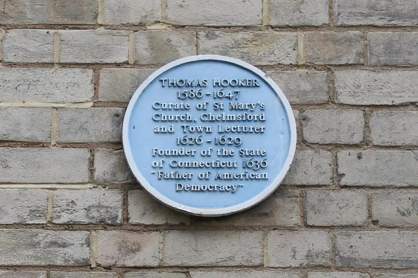 Blue plaque for Thomas Hooker