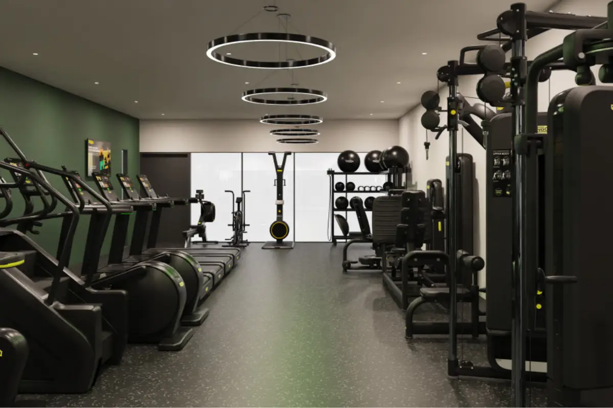 Visual Plans For Dovedales Upgraded Gym Show Stationary Bikes And Other Equipment