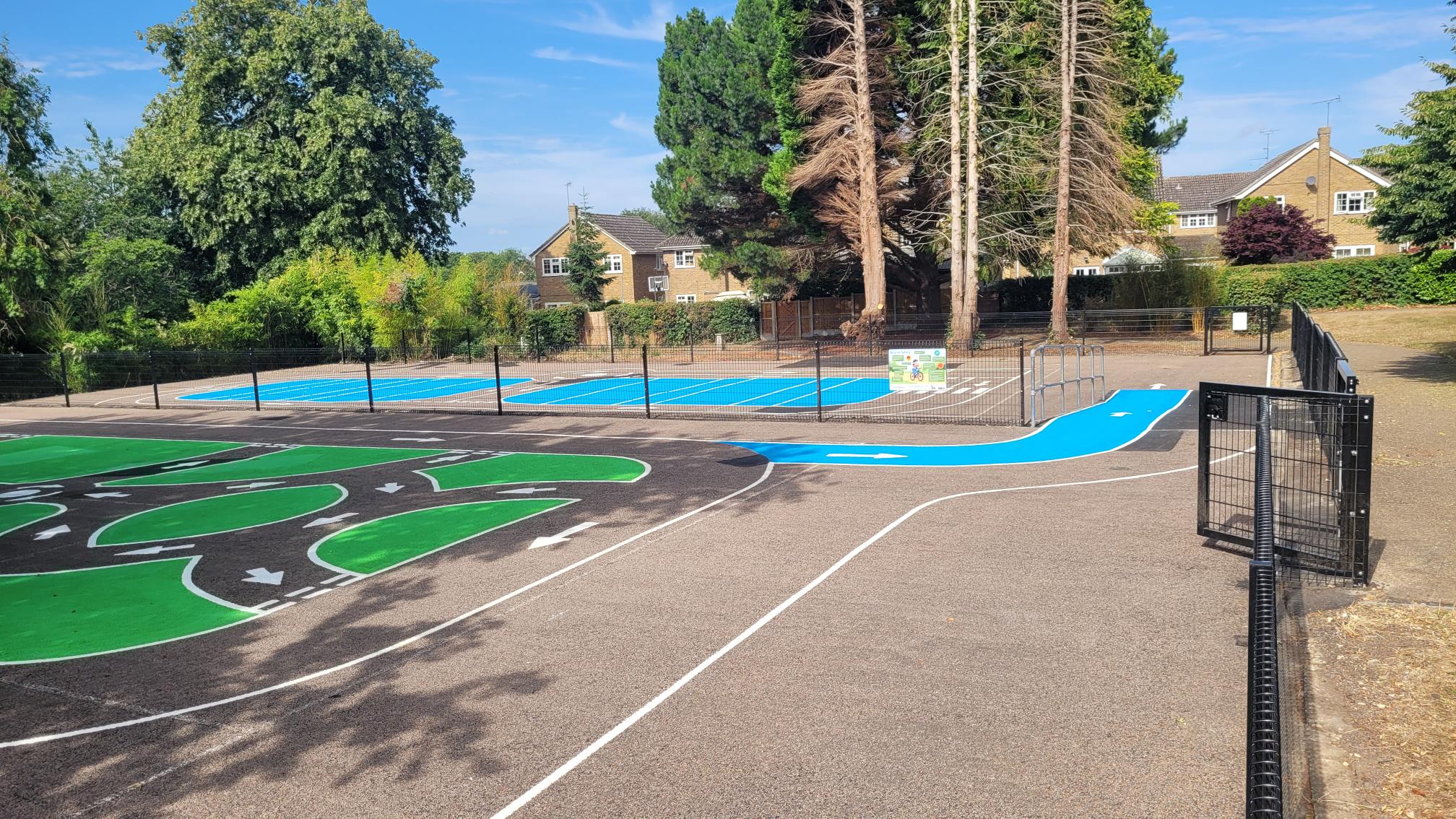 Green area of the Cycle Skills Circuit