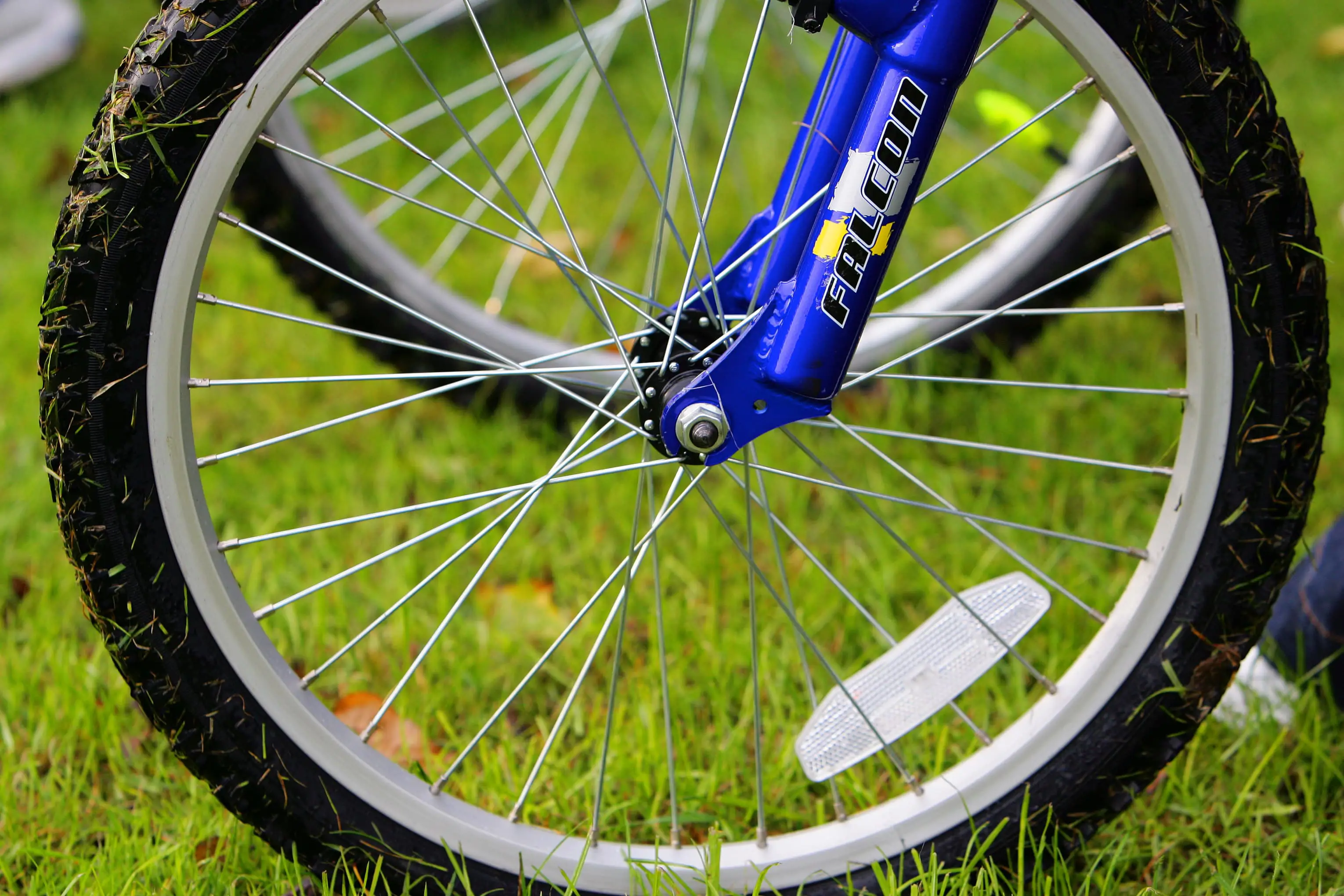 Front wheel of a mountain bike