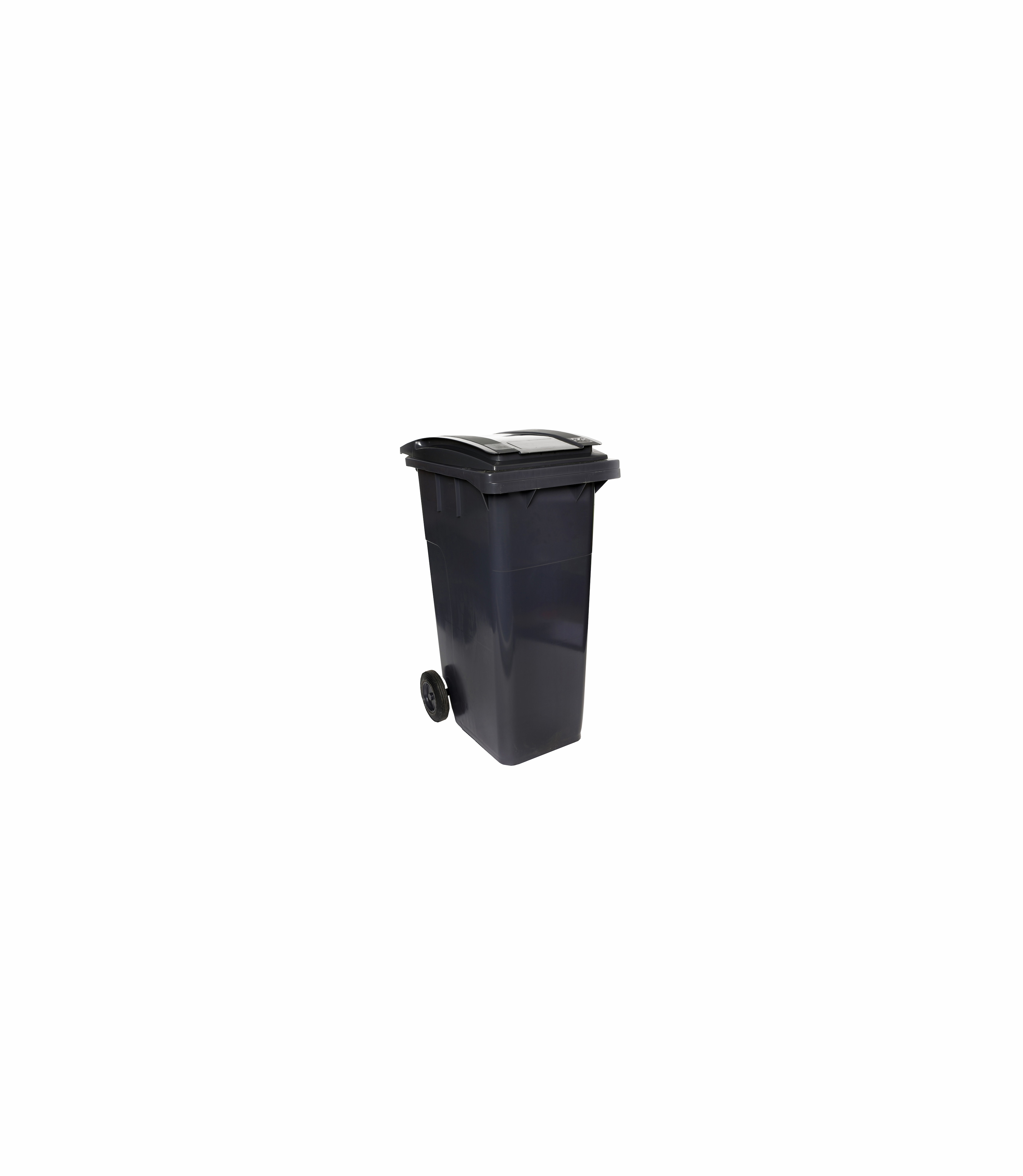 Black wheelie bin
