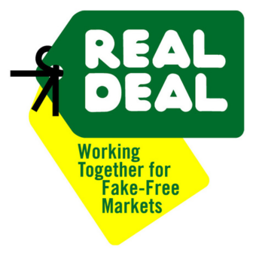 Real Deal Logo (Working together for fake-free markets)