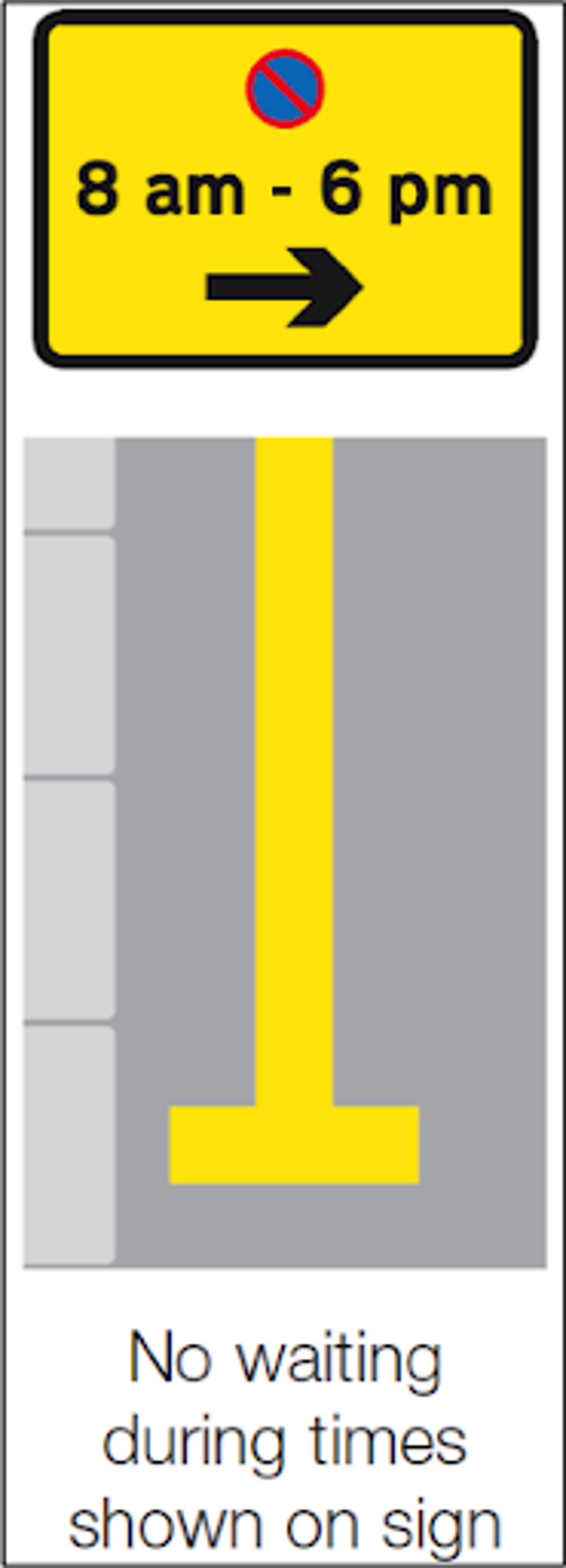 Single yellow line