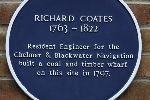 Blue plaque for Richard Coates