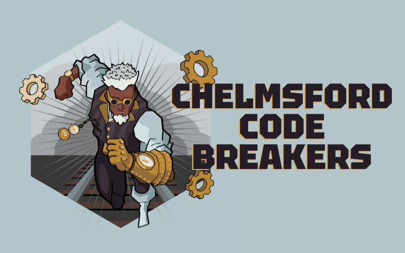 History Hero Motion with text that reads 'Chelmsford Code Breakers'. 