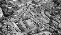Market Day, rear of the Corn Exchange, 1949 (aerial photo, black and white) preview