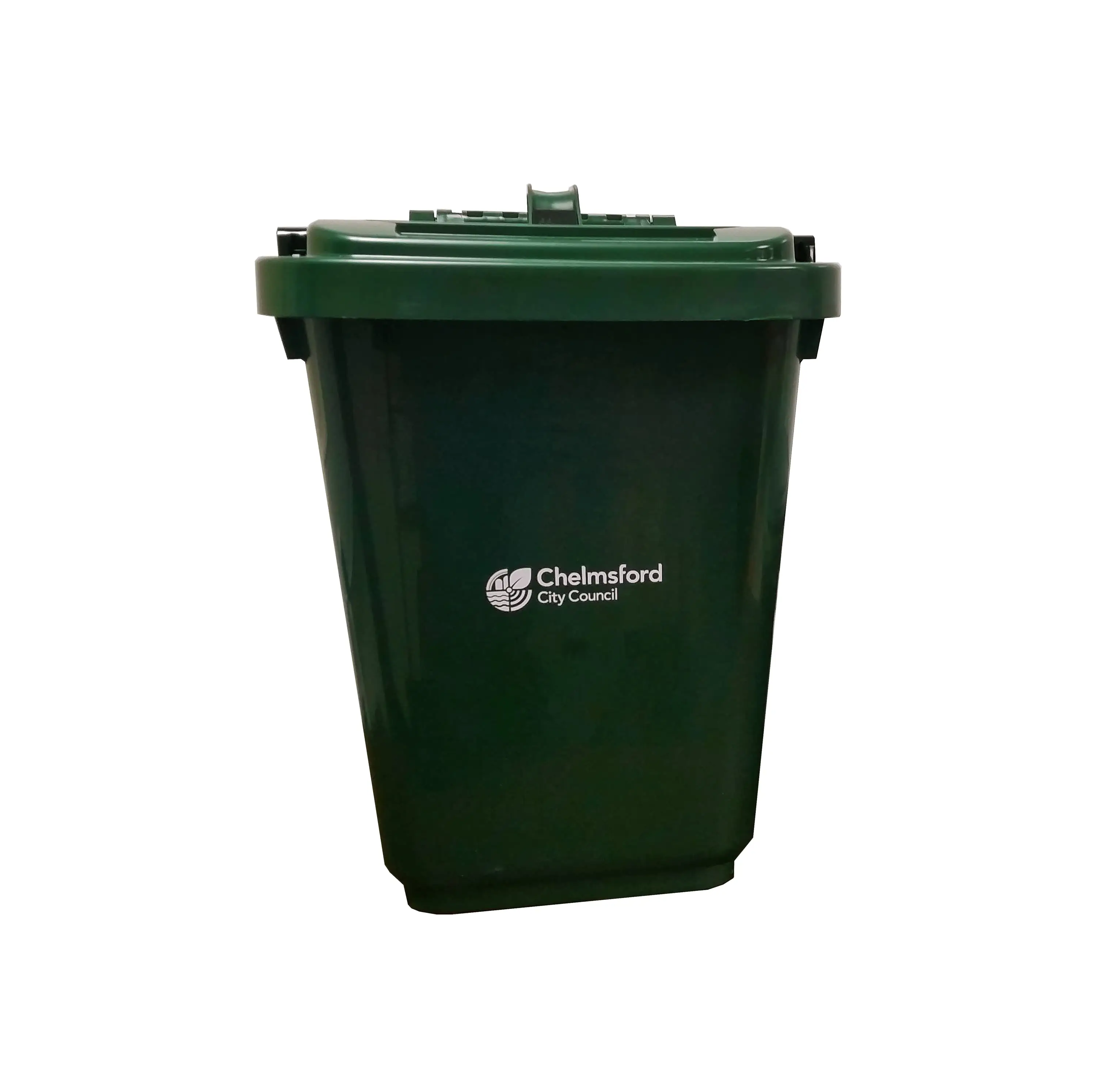 Snall green food waste bin