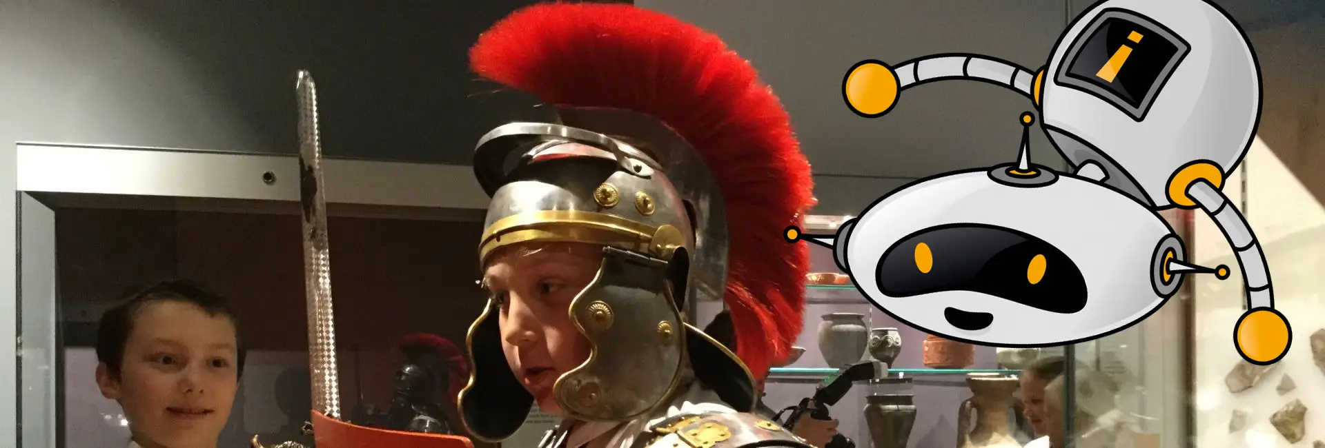 Child dressed up as historic soldier